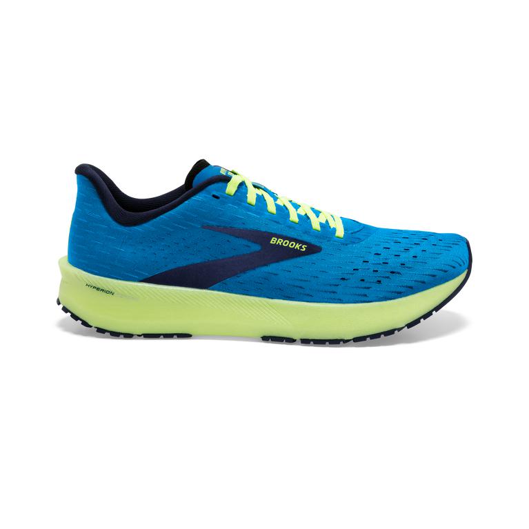 Brooks Hyperion Tempo Road Running Shoes - Men's - Blue/Nightlife/Peacoat/Green Yellow (89026-HBAE)